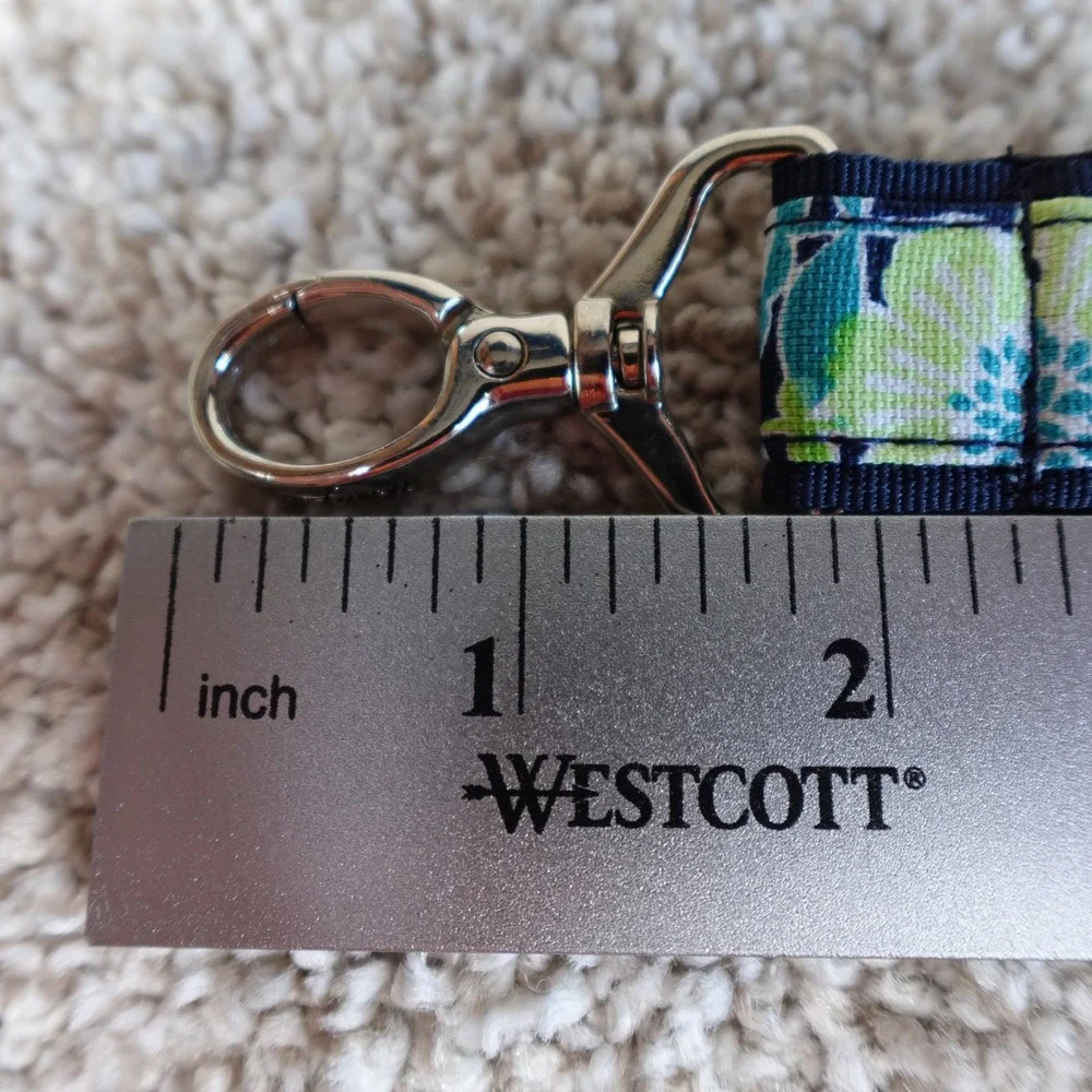 Thirty-One Best Buds Hang-It-Up Key Fob Floral Blue Green 4215832C0000 NEW